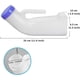 thumbnail image 2 of Urinoirs unisexes en plastique pour homme et femme avec bouchon à vis anti-déversement, urinoirs de toilette portables parfaits pour les voyages en voiture, en plein air, 2 of 5