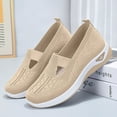 thumbnail image 4 of Viluyesy Womens Sneaker, Breathable Comfy Soft Sole Mesh Casual Pull-On Shoes Beige US8.5, 4 of 7