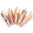 thumbnail image 4 of Oxy Propane Welding Nozzle Brass Welding Tip for H01-6 Welding Torch Pack of 5, 4 of 9