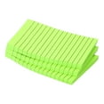 thumbnail image 1 of Unique Bargains 4' x 6' Lined Sticky Notes, Fluorescent Colored Self-Stick Note Pads 100 Sheets/Pad, Green, 3 Pack, 1 of 4