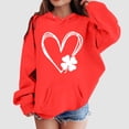 thumbnail image 2 of Ymyiu Hoodie Teen Girl Girls Crop Tops Hoodies Long Sleeve Pullover Soft Casual Cute Kids Sweatshirts 4T 5T(Red, 4-5 Years), 2 of 4
