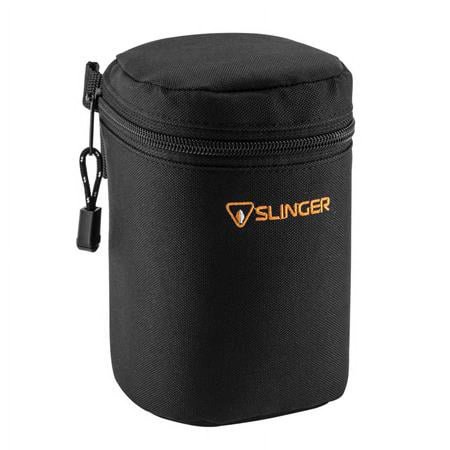 UPC: 0410000035412 | Slinger Soft Lens Case Medium  6.5  High x 86mm Diameter  Black