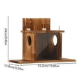 thumbnail image 3 of 9.45x13.86-Inch Heavy-Duty Wooden Squirrel Feeder – Outdoor Garden/Courtyard Platform, 3 of 5