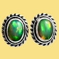 thumbnail image 5 of Ethiopian Opal 925 Sterling Silver Stud Earrings Jewelry E-1245 AGE1016_J, 5 of 6