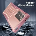 thumbnail image 6 of ExoGuard For Samsung Galaxy Note 20 Ultra 5G Case, Full-Body Phone Case with Kickstand (Pink), 6 of 7