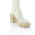 thumbnail image 7 of Dolce Vita Caster H2O Ivory Leather Pull On Block Heel Fashion Ankle Boots Wide (Ivory Leather, 6.5), 7 of 7