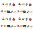 thumbnail image 1 of 36pcs Back to School Cake Topper Lovely Cupcake Decor Topper for Decoration, 1 of 7