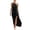 Black, variant on Women's Summer Floral Beach Flowy Split Maxi Long Dresses,White,Women's S-XXL