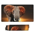 thumbnail image 2 of Kdxio Elephant Sunset in Kenya Print Large Gaming Mouse Pad,Non-Slip Base,Water Resist Keyboard Pad for Gamer,Office & Home,29.5 x 15.8 in, 2 of 9