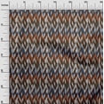 thumbnail image 2 of oneOone Organic Cotton Poplin Twill Fabric Chevron Ikat Print Fabric By Yard 42 Inch Wide, 2 of 4