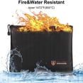thumbnail image 2 of 2X Fireproof Document Bag,Waterproof and Fireproof Document Bags,Fireproof Money Bag for A4 Document Holder, 2 of 6