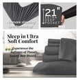 thumbnail image 6 of PaFagwy Deep Pocket Split King Bed Sheets Set, 7-Piece Ultra-Soft Microfiber Bed Sheets with Two 21" Deep Fitted King Sheets, Oversize Flat Sheet, 4 King Pillowcases, Slate, 6 of 8