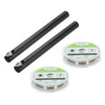 thumbnail image 1 of Uxcell 100m Molybdenum Screen Cutting Wire Line with Handle Phone LCD Cutting Wire Glass Separate Repair Tool,0.035mm, 1 of 5
