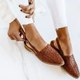 thumbnail image 4 of Women's Backless Mules - Slip-On Low-Heel Sandals with Closed Pointed Toe & Buckle Strap, 4 of 7
