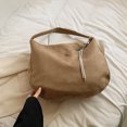 thumbnail image 4 of Hobo Bag Deerskin Retro Mujer Gran Capacidad Nuevo Otoño E Invierno Versátil Debe (Caqui), 4 of 9