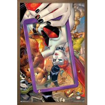 DC Comics - Harley Quinn - Selfie Wall Poster, 14.725" x 22.375", Framed