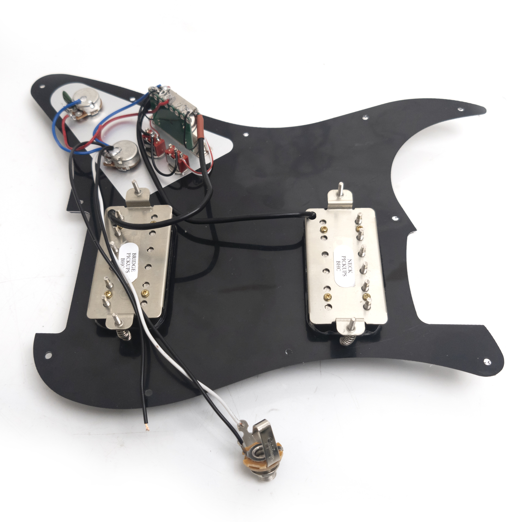 HH Guitar Prewired Loaded Pickguard, with Humbucker Pickups, for Fender Strat Guitar