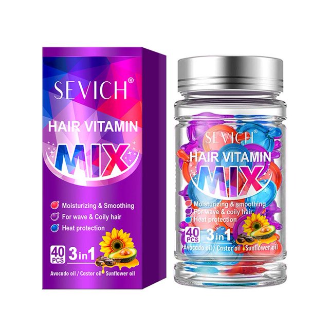 Wartleves Cápsula de aceite esencial para el cuidado del cabello caliente Reparación del cabello dañado Cuidado del cabello suave Nutrición