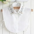 thumbnail image 1 of Cuello falso versátil Nuevo estilo de cuello falso en otoño e invierno Camisa para niños Camisa con perlas de gasa y perlas de diamantes de imitación Cuello falso, 1 of 5