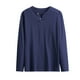 thumbnail image 1 of pstuiky camisetas de manga larga para hombre, Blusas de cuello en V de manga larga holgadas, informales, cómodas y lisas para hombre camisetas de hombre xl, 1 of 2