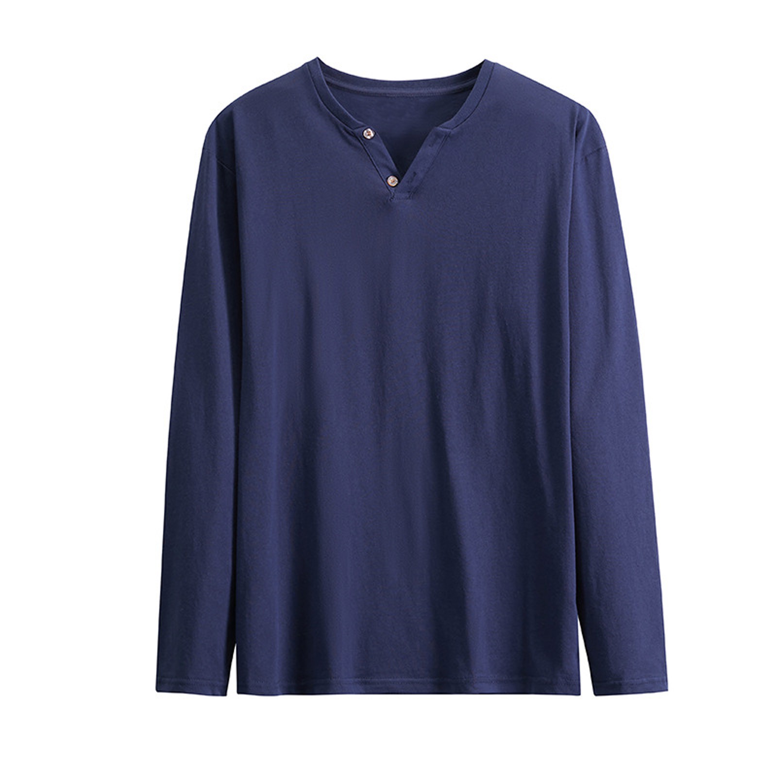 Men Clothing, Men's Henley Cotton Casual Short/Long Sleeve Lightweight Button T-Shirts