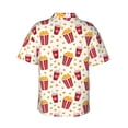 thumbnail image 3 of Picia Popcorn Gentle Cotton Regular Fit Short Sleeve Casual Hawaiian Shirt for Men-Small, 3 of 9