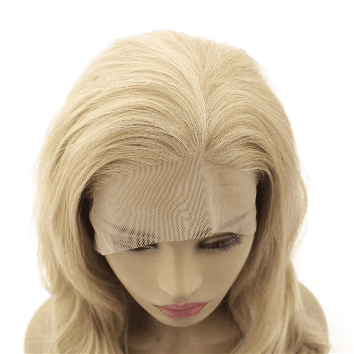 13x6 Wave Lace Frontal Wigs Human- Hair Wigs for Women Glueless PrePlucked Blonde Lace Front Wigs
