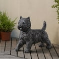 thumbnail image 7 of Hi-Line Gift Ltd. Cairn Terrier Statue Black Life Size Home Decor Garden Yard Statue, 7 of 7