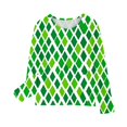 thumbnail image 4 of Spazoro Child Girls St. Patrick's Shirts Tee, Crew Neck Long Sleeve Heart Print Casual Pullover Tops for Kids Girls Green Size 4 T, 4 of 6
