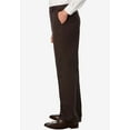 thumbnail image 3 of KingSize Men's Big & Tall Relaxed Fit Wrinkle-Free Expandable Waist Plain Front Pants, 3 of 5