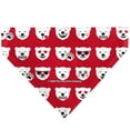 thumbnail image 2 of The Coca-Cola Company Pet Bandana Enjoy Coca Cola Logo and Polar Bear Expressions Red White Slip On Collar&nbsp;Bandana Only, 2 of 6