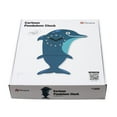 thumbnail image 4 of FGnano Playful Dolphin Pendulum Wall Clock, Cartoon Style, Dark/Light Blue, MDF, 14.2'x10'x1.8', with White Gift Box, 4 of 5