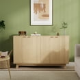 thumbnail image 1 of Buffet Bahut avec Rangement, Crédence Moderne Cannelée avec Tablettes Ajustables, Table Console en Bois pour Salon, 1 of 10