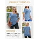 thumbnail image 3 of Blusa Eytino para mujer, talla grande, cuello cuadrado, manga abullonada, 2X, 3 of 6