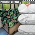 thumbnail image 6 of Uorisanigo RV Dinette Seat Covers Elastic RV Dinette Cushion Cover Sofa Seat Slipcovers Anti-Slip Tropical Turtleback Bamboo RVs Couch Cover for Trailer Including 1 Backrest & 1 Bench Covers, 6 of 7