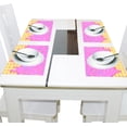 thumbnail image 4 of Ryvnso Placemats Set of 4 Pink Ice Cream Dining Mats Heat-Resistant Non-Slip Washable Table Mat, 4 of 8