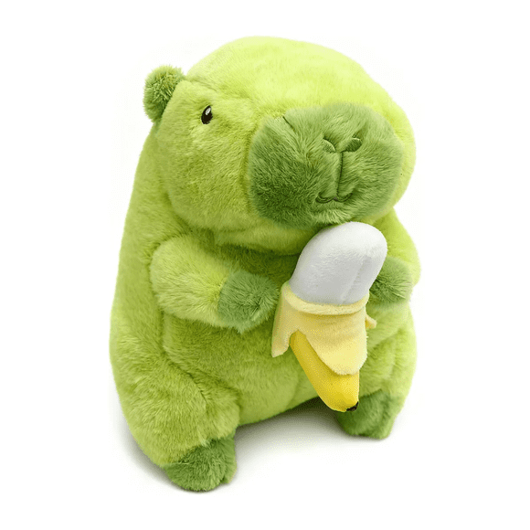 Peluche Capibara Verde Con Banana 35 cm Belug