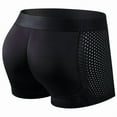 thumbnail image 3 of Men Trunks Built-in Fake Butt Hip Lifter Enhancer Shorts Boxer Briefs Padded Underwear Shapewear Underpants Nylon  Breathable, 3 of 9
