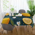 thumbnail image 3 of Yayeee Tablecloths 60" x 90" Rectangle Wrinkle Resistant Party Table Cover, Green Lemons, 3 of 8