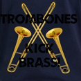thumbnail image 3 of CafePress - Trombones Kick Br Women's Long Sleeve Dark T Shirt - Women's Long Sleeve Graphic Tee Casual Fit, 3 of 4