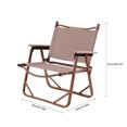 thumbnail image 5 of Portable Folding Camping Chair Out/Indoor Dirt-Resistant Khaki Adult, 5 of 17