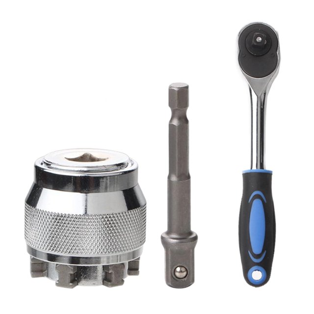Adaptador de Enchufe de Trinquete Macarena 3/8 Pulgadas 10-19 mm Llave de Tubo Ajustable