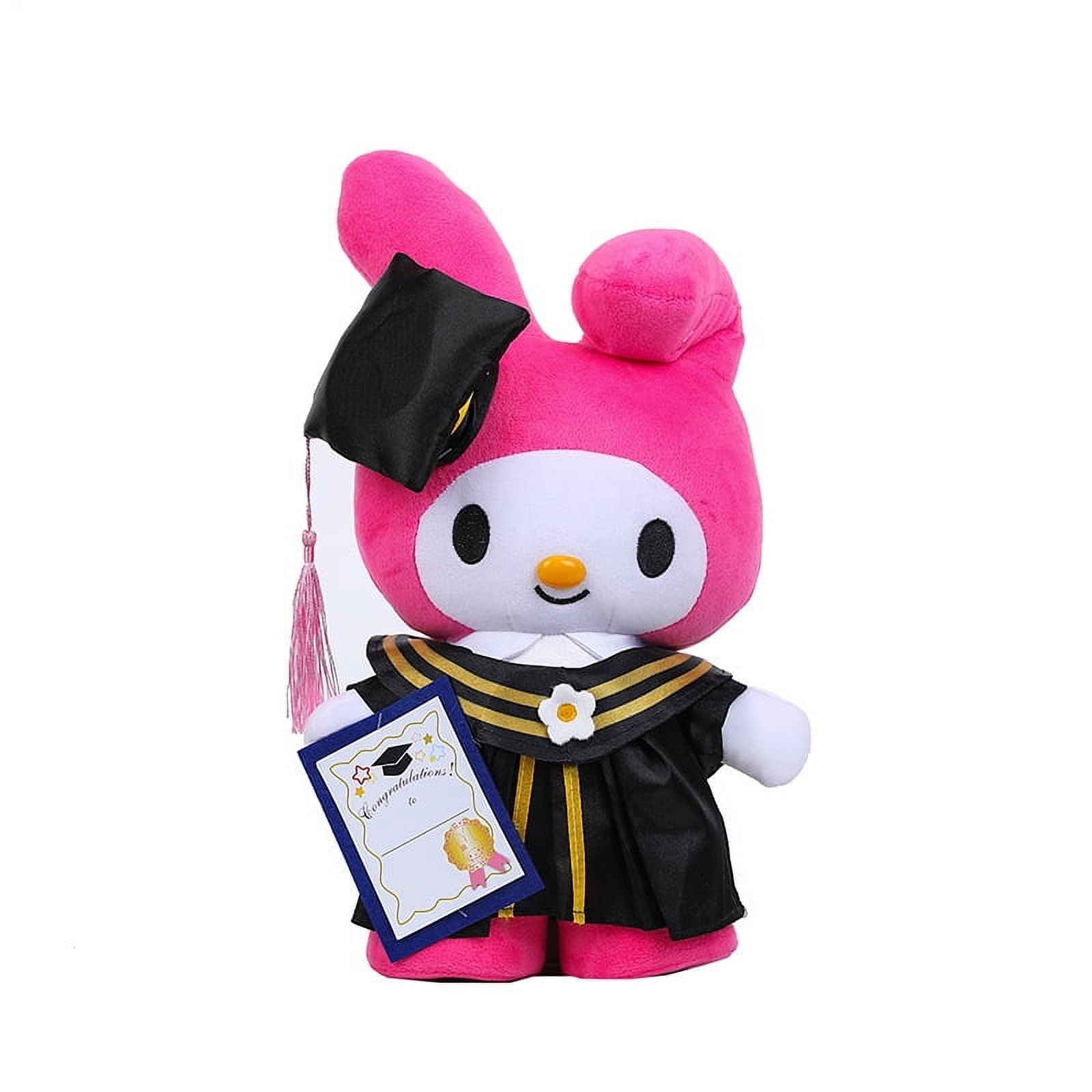 Sanrio Graduation Gift Sanrio Plush Doll Clow Hello Kitty Graduation Doctorial Hat Plush Ornaments One Piece Dropshipping Hellokitty
