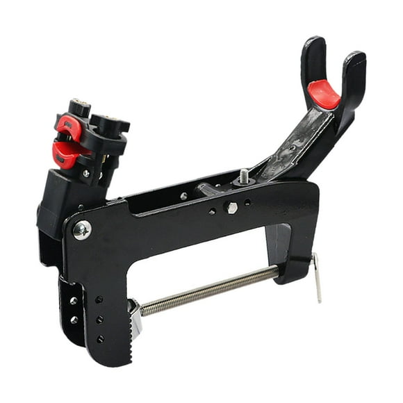 DYNWAVECA Fishing Boat Rod Holder Large Clamp Fishing Pole Holder for Fishing Rod Rack Black