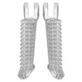 thumbnail image 2 of Cuque 2 piezas Reposapiés delanteros de motocicleta Reposapiés de aleación de aluminio Reposapiés Pedales Pedales con accesorios de montaje Aptos para Yamaha R1 R6 R6S 1998-2014 Amonsee No, 2 of 7