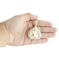 thumbnail image 6 of 10K Yellow Gold Diamond Laughing Happy Buddha Pendant 2.20" Pave Charm 1.75 CT., 6 of 6