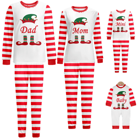 

Family Christmas Pajamas Sleepwear Set Merry Christmas Printed Baby-Kids-Adult-Pet Size 2-Piece Top and Pants Bodysuits Xmas Pjs Set