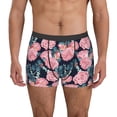 thumbnail image 2 of Goofa Rose Flowers Printed Men's Boxer Briefs Underwear, Moisture-Wicking Underwear, Trunk,Soft and Breathable Cotton Underwear-Medium, 2 of 9