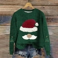 thumbnail image 2 of Lenpel Women's Christmas Sweaters Casual Plus Size Crew Neck Long Sleeve Graphic Knit Pullover Tops Fall Fashion Clothes, 2 of 4