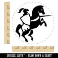 thumbnail image 2 of Jousting Knight with Lance on Horse Self-Inking Rubber Stamp Ink Stamper - Blue Ink - Large 1-1/2 Inch, 2 of 7
